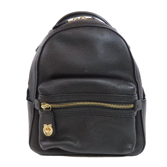COACH Backpack 31032 leather black Simple design Women Used Authentic
