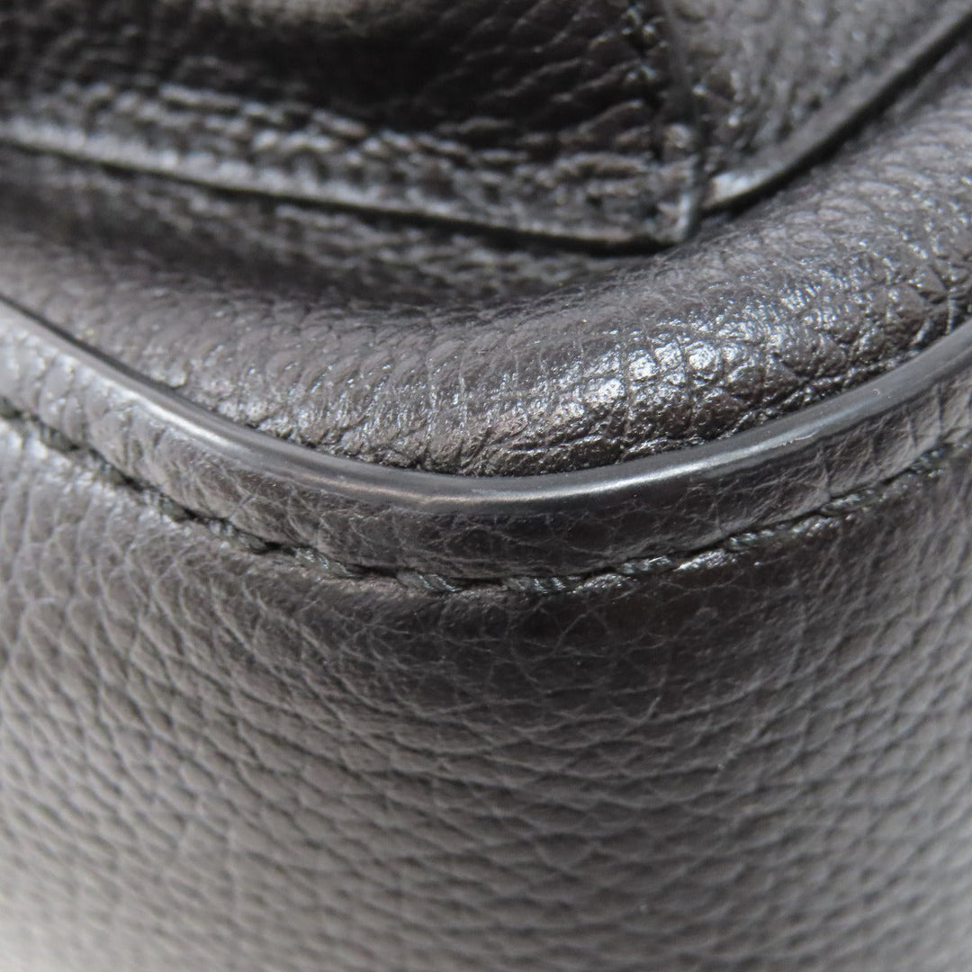 COACH Backpack 31032 leather black Simple design Women Used Authentic