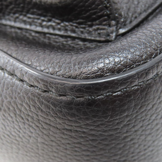 COACH Backpack 31032 leather black Simple design Women Used Authentic