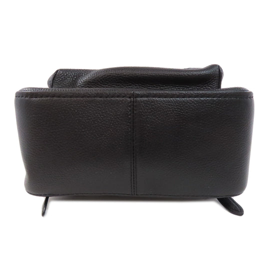 COACH Backpack 31032 leather black Simple design Women Used Authentic