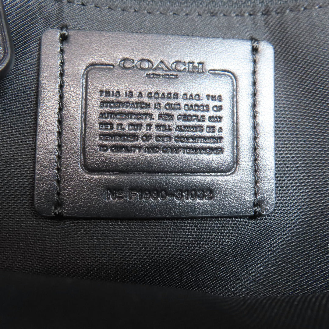 COACH Backpack 31032 leather black Simple design Women Used Authentic