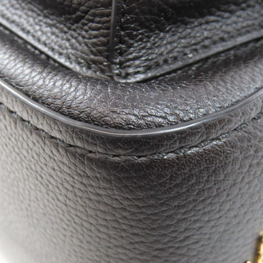 COACH Backpack 31032 leather black Simple design Women Used Authentic