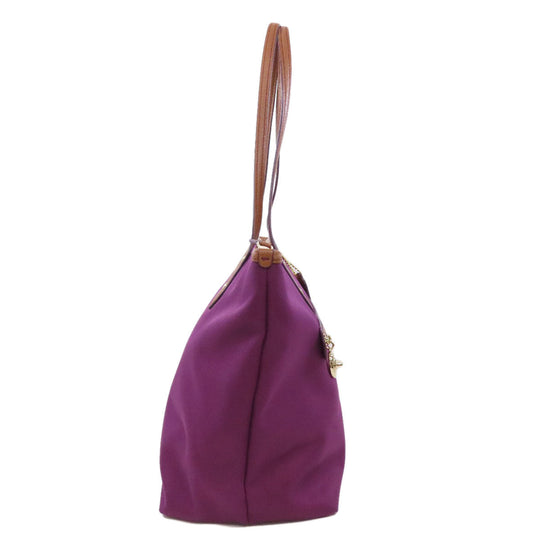 COACH Tote Bag F37237 canvas purple logo Women Used Authentic