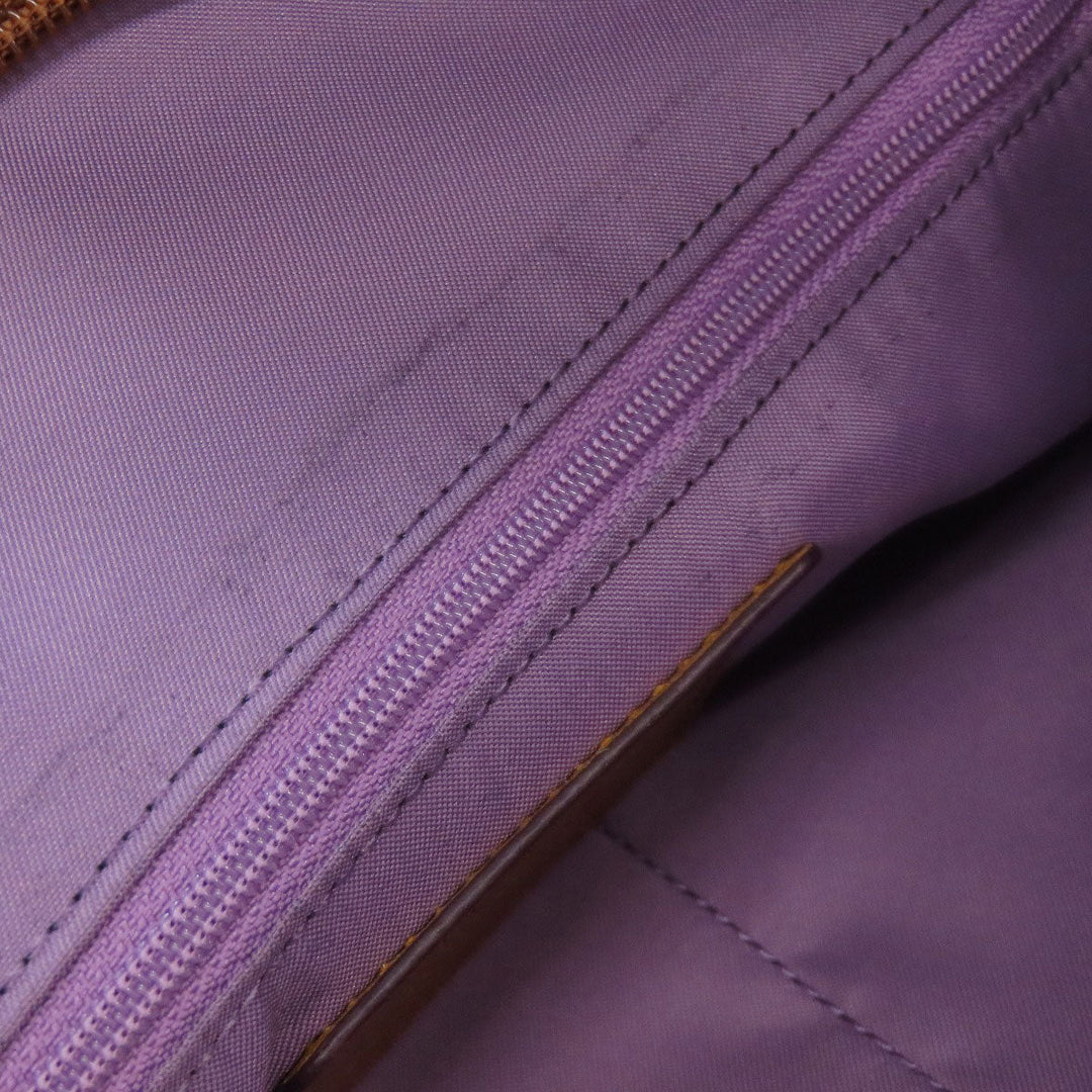 COACH Tote Bag F37237 canvas purple logo Women Used Authentic