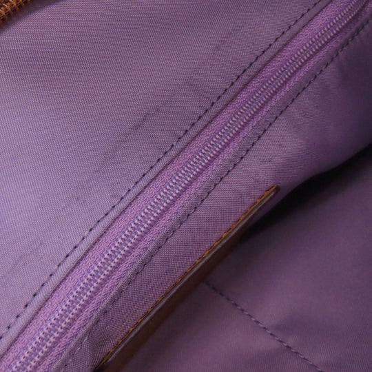 COACH Tote Bag F37237 canvas purple logo Women Used Authentic