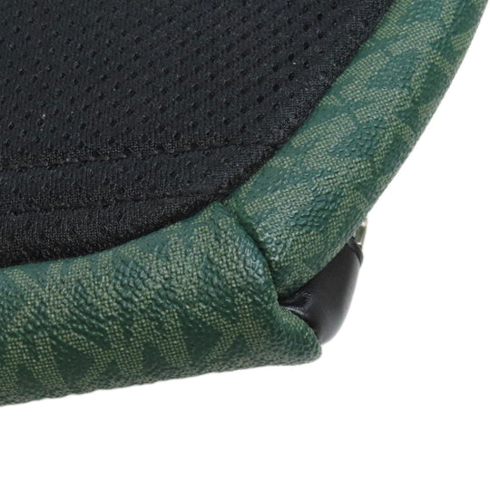 MICHAEL KORS Hip bag PVC green MK signature Women Used Authentic