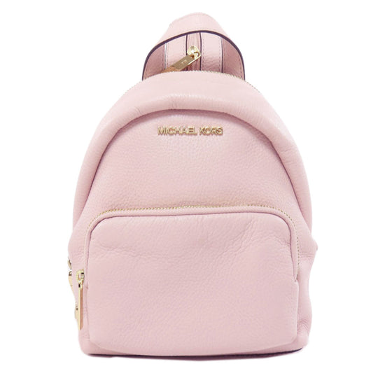 MICHAEL KORS Backpack leather pink logo Women Used Authentic