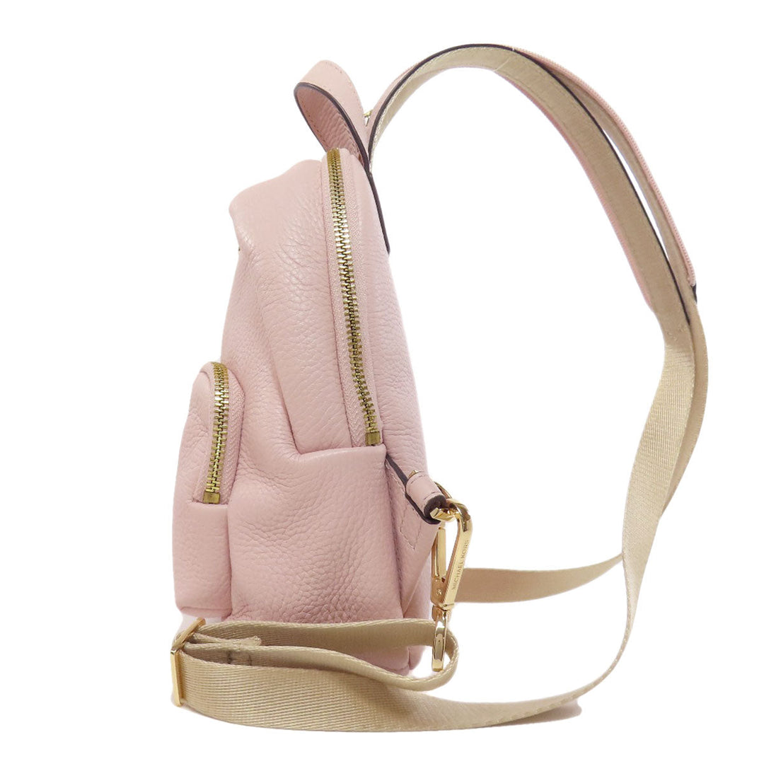 MICHAEL KORS Backpack leather pink logo Women Used Authentic