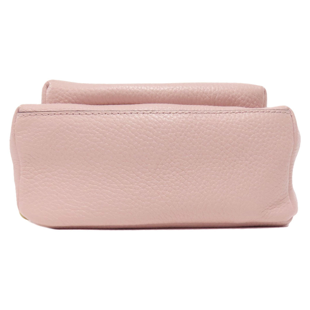 MICHAEL KORS Backpack leather pink logo Women Used Authentic