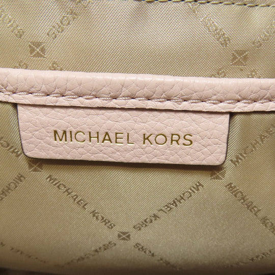 MICHAEL KORS Backpack leather pink logo Women Used Authentic