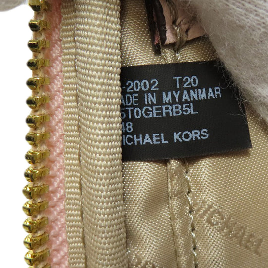 MICHAEL KORS Backpack leather pink logo Women Used Authentic