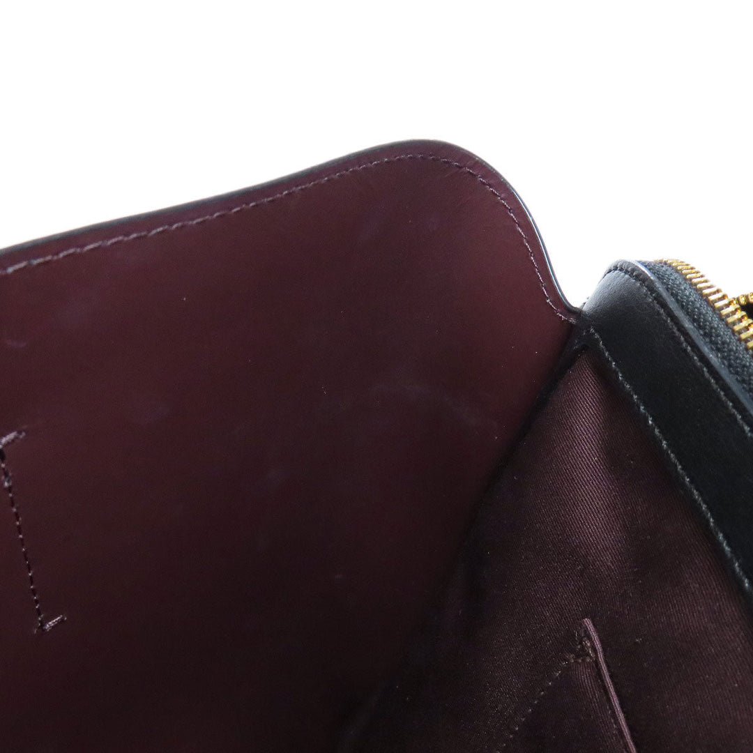 COACH Tote Bag F79988 leather black logo Women Used Authentic