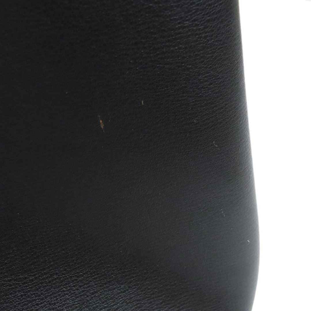 COACH Tote Bag F79988 leather black logo Women Used Authentic