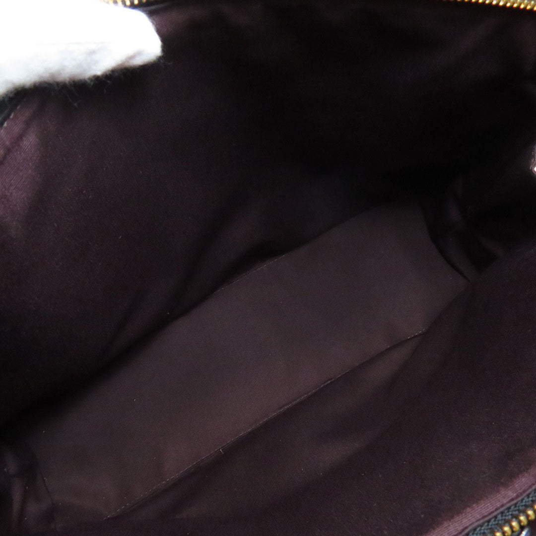 COACH Tote Bag F79988 leather black logo Women Used Authentic