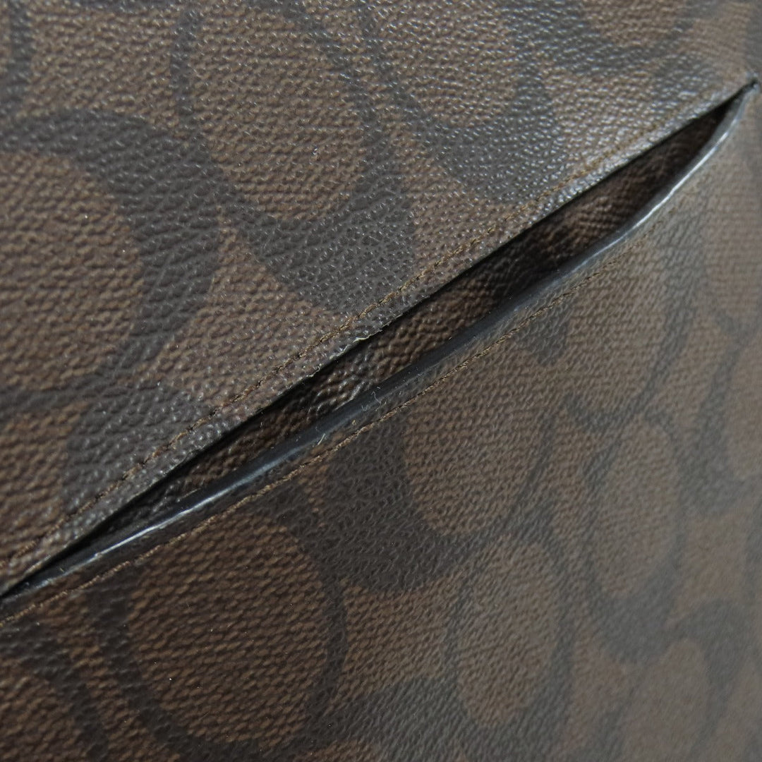 COACH Handbag F37233 PVC Brown Signature 2WAY