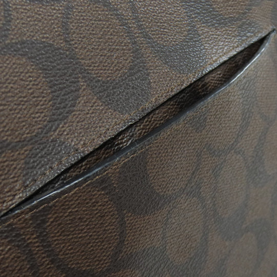 COACH Handbag F37233 PVC Brown Signature 2WAY