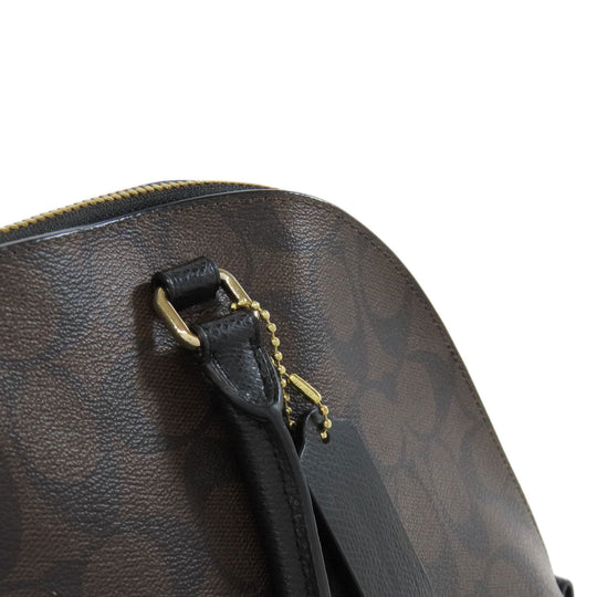 COACH Handbag F37233 PVC Brown Signature 2WAY