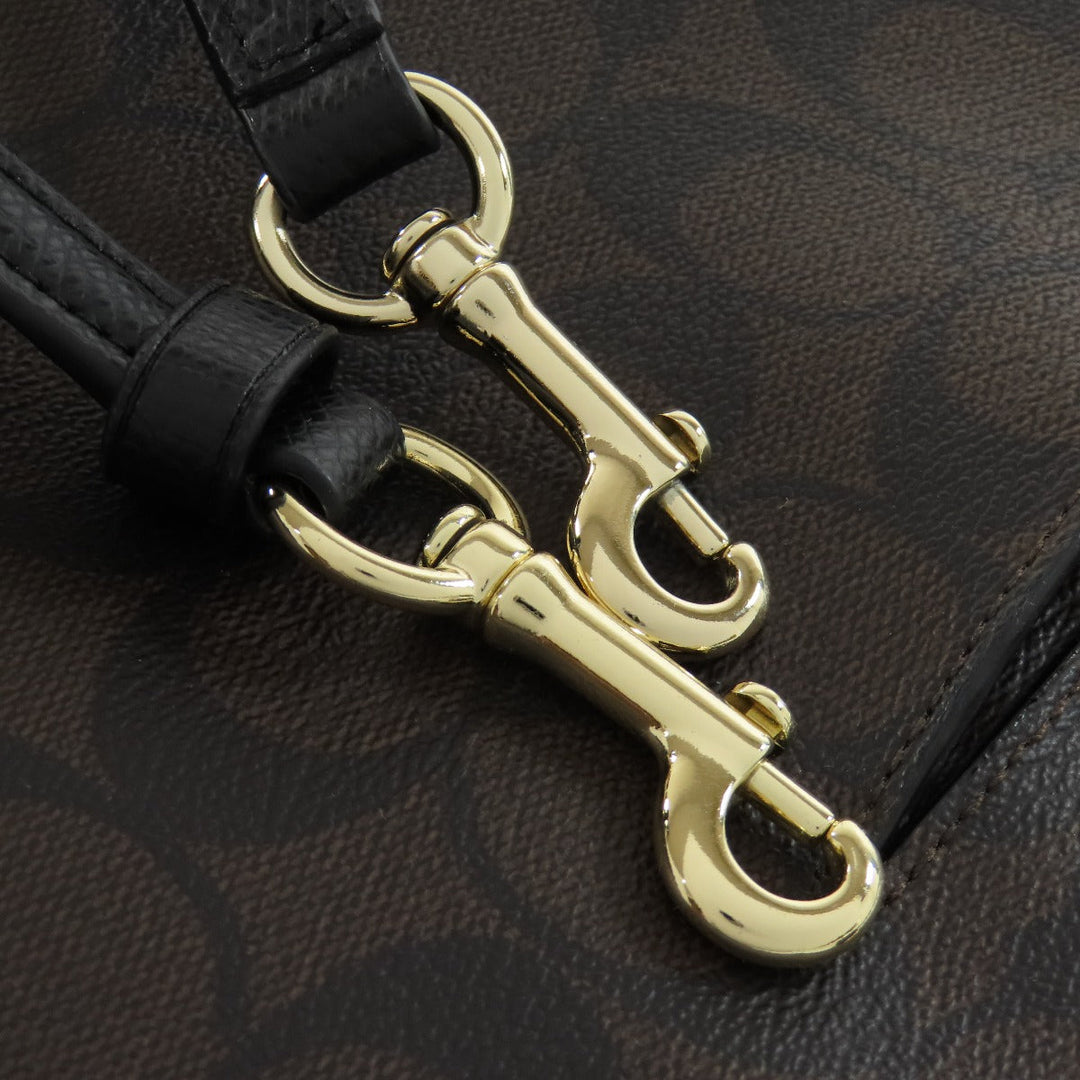 COACH Handbag F37233 PVC Brown Signature 2WAY