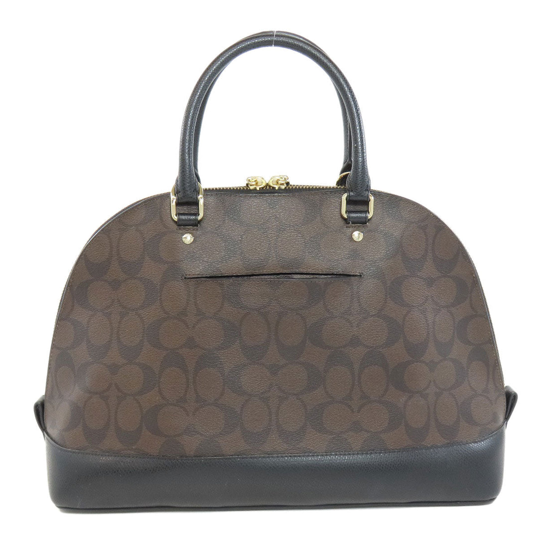 COACH Handbag F37233 PVC Brown Signature 2WAY