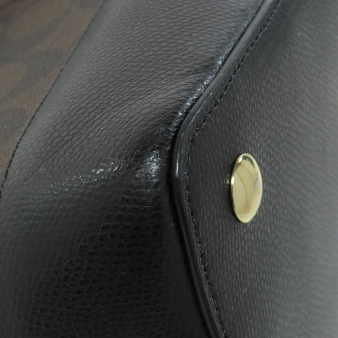 COACH Handbag F37233 PVC Brown Signature 2WAY