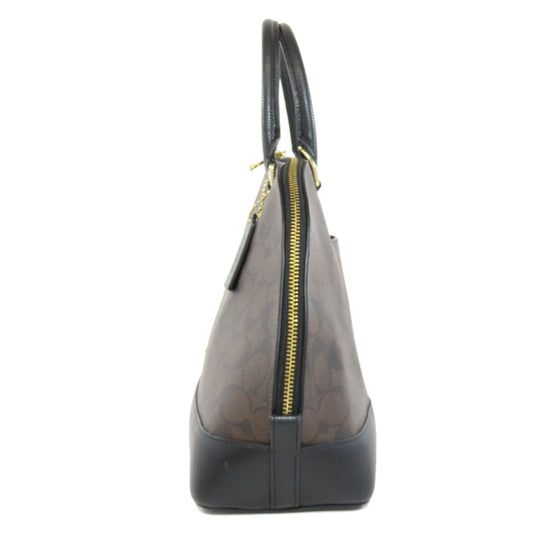 COACH Handbag F37233 PVC Brown Signature 2WAY