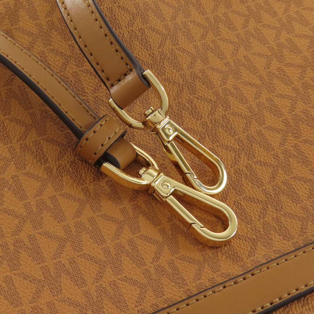 MICHAEL KORS Handbag PVC Brown Emilia 2WAY Women Used Authentic