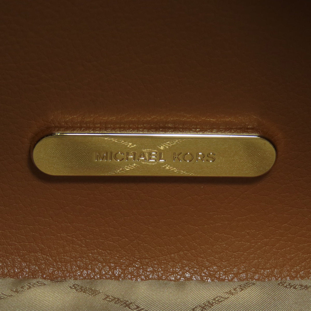 MICHAEL KORS Handbag PVC Brown Emilia 2WAY Women Used Authentic