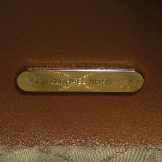 MICHAEL KORS Handbag PVC Brown Emilia 2WAY Women Used Authentic