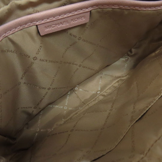 MICHAEL KORS Shoulder Bag PVC pink MK signature Women Used Authentic
