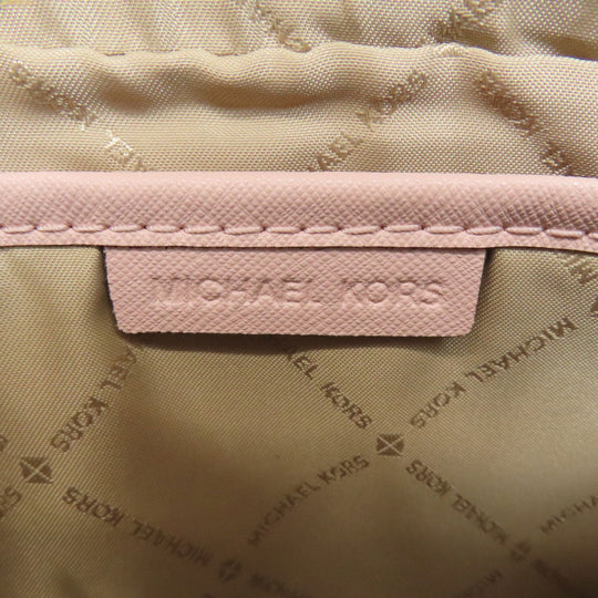 MICHAEL KORS Shoulder Bag PVC pink MK signature Women Used Authentic