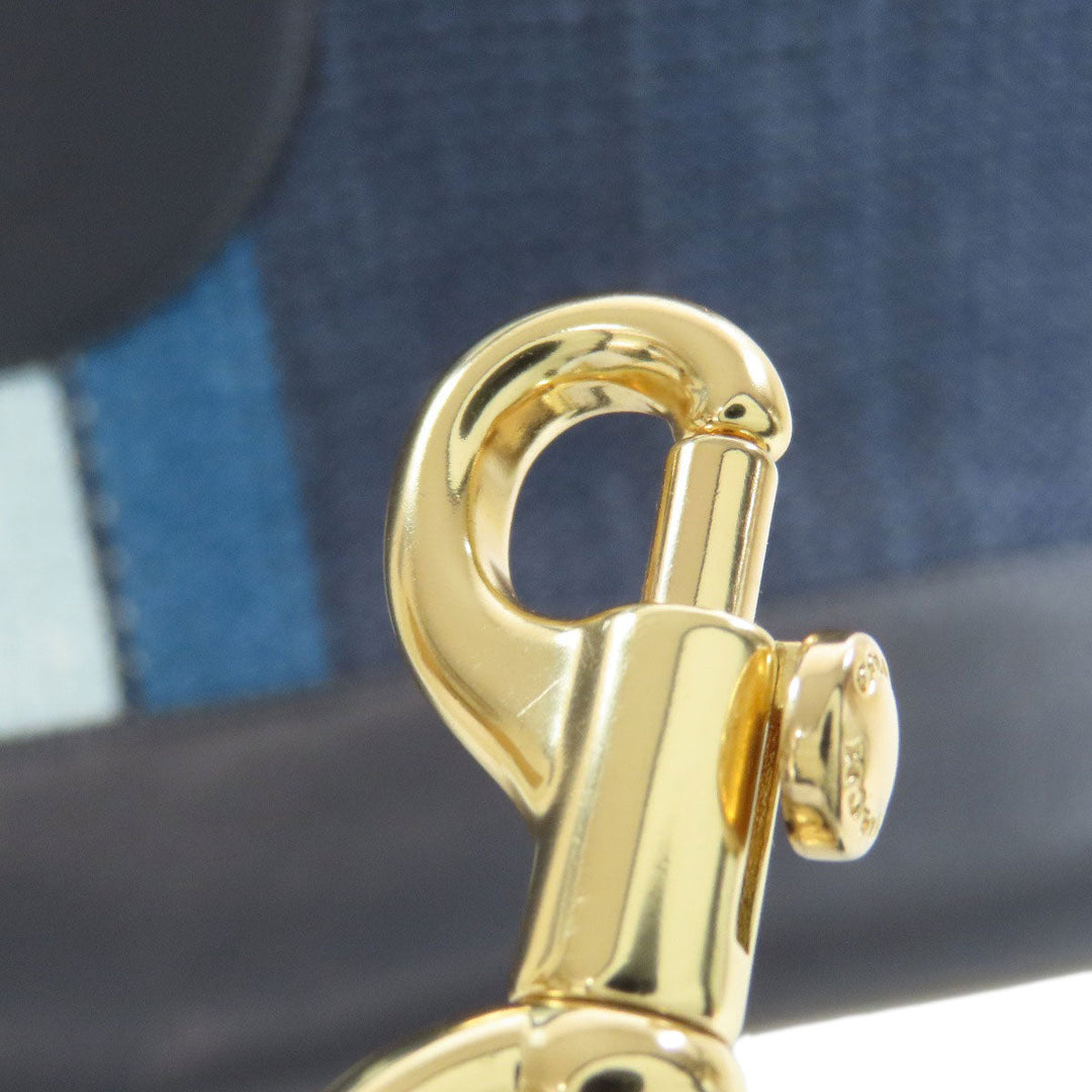 COACH Tote Bag CA593 straw Navy Dempsey 2WAY