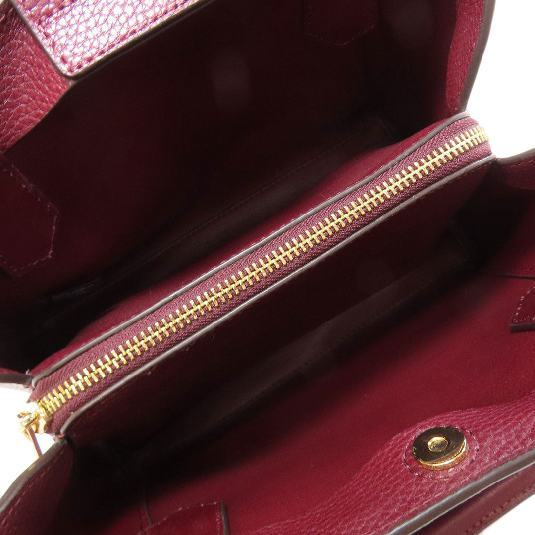 MICHAEL KORS Handbag PVC Brown MK Signature 2WAY Women Used Authentic