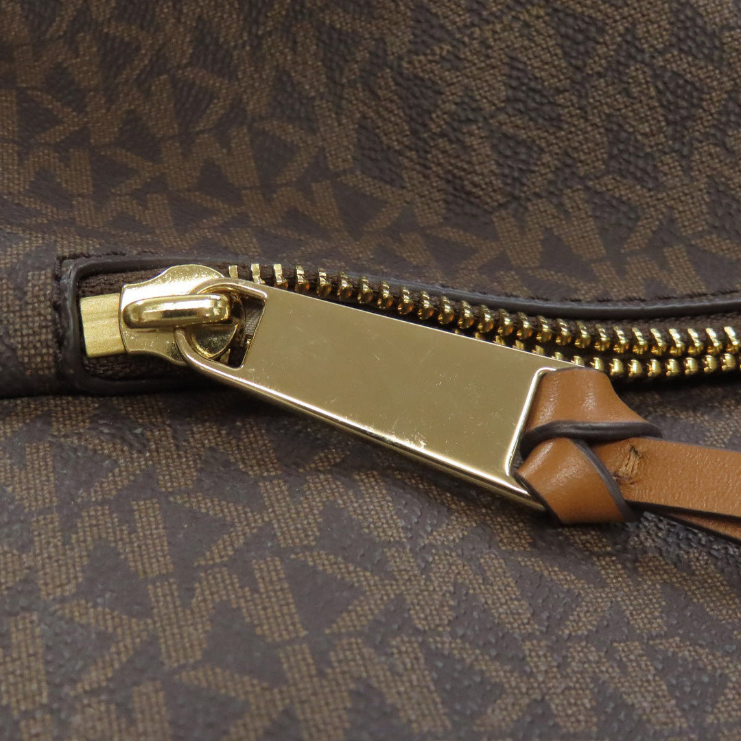 MICHAEL KORS Backpack PVC Brown MK signature