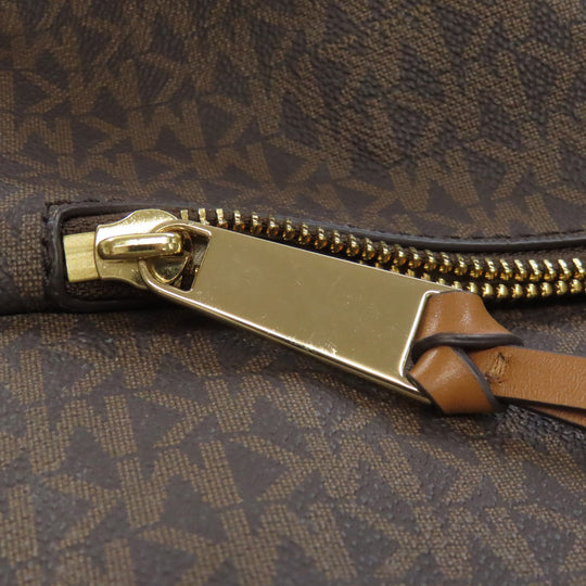 MICHAEL KORS Backpack PVC Brown MK signature