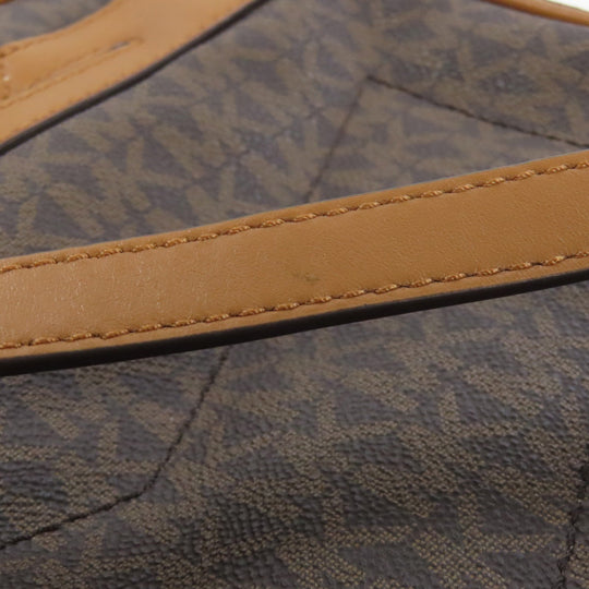 MICHAEL KORS Backpack PVC Brown MK signature