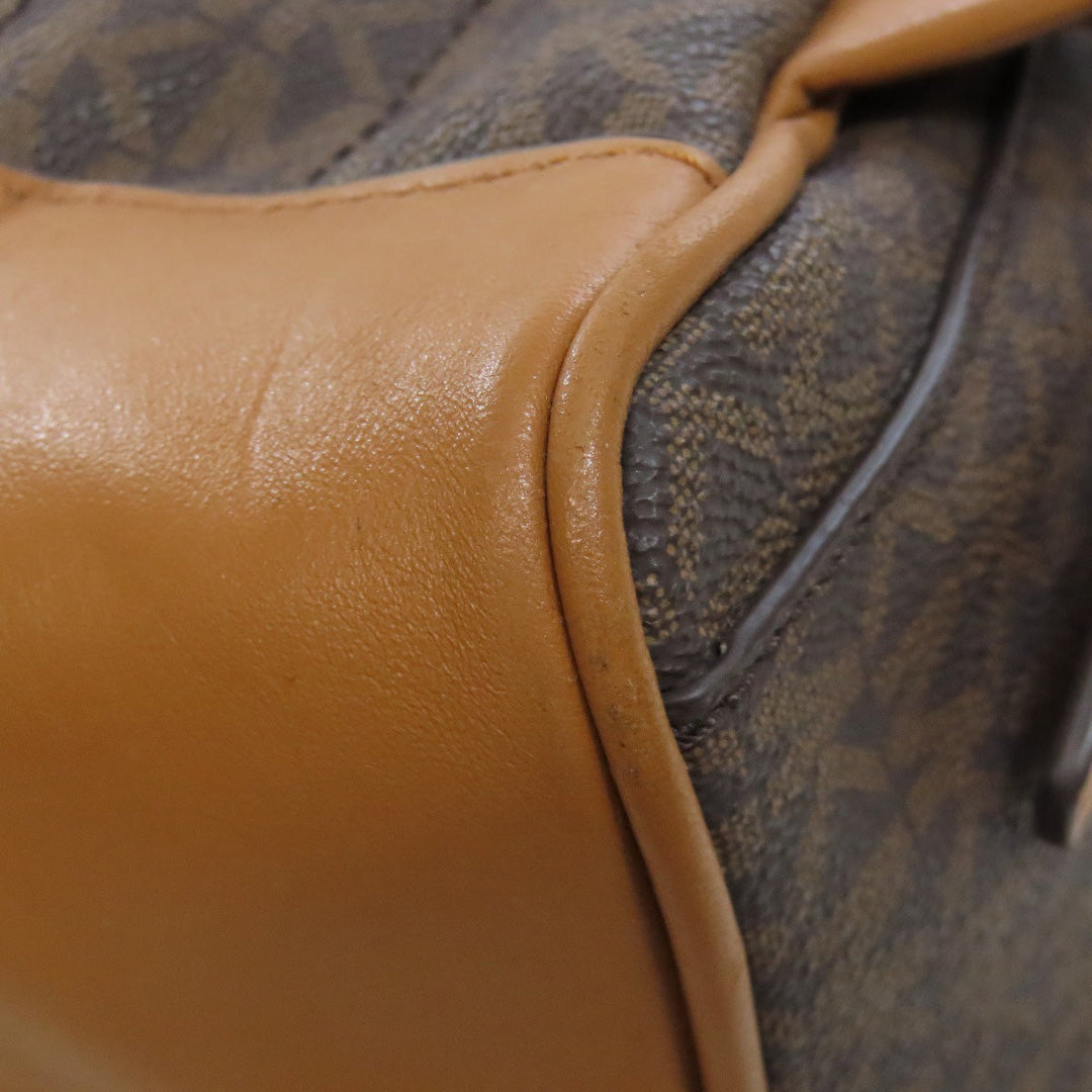 MICHAEL KORS Backpack PVC Brown MK signature