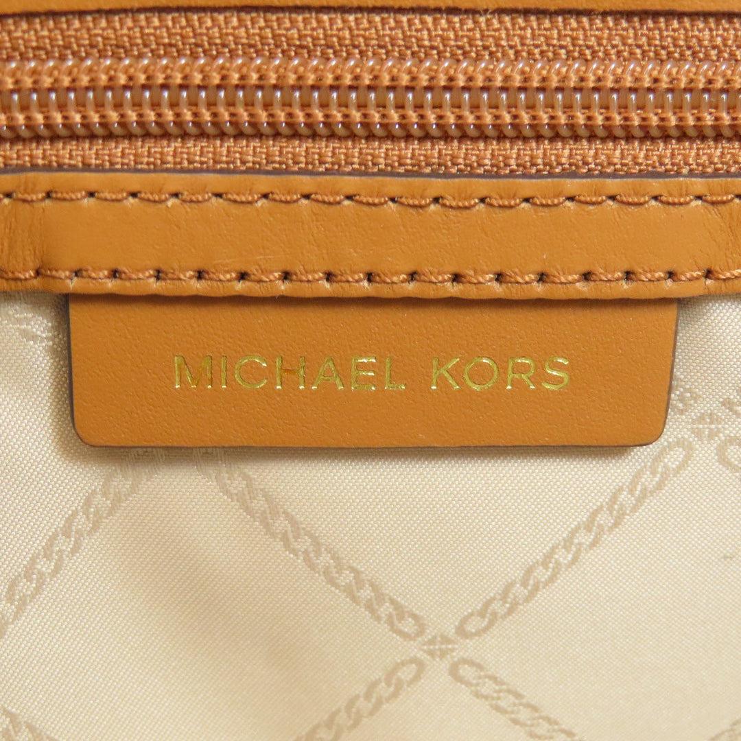 MICHAEL KORS Backpack PVC Brown MK signature