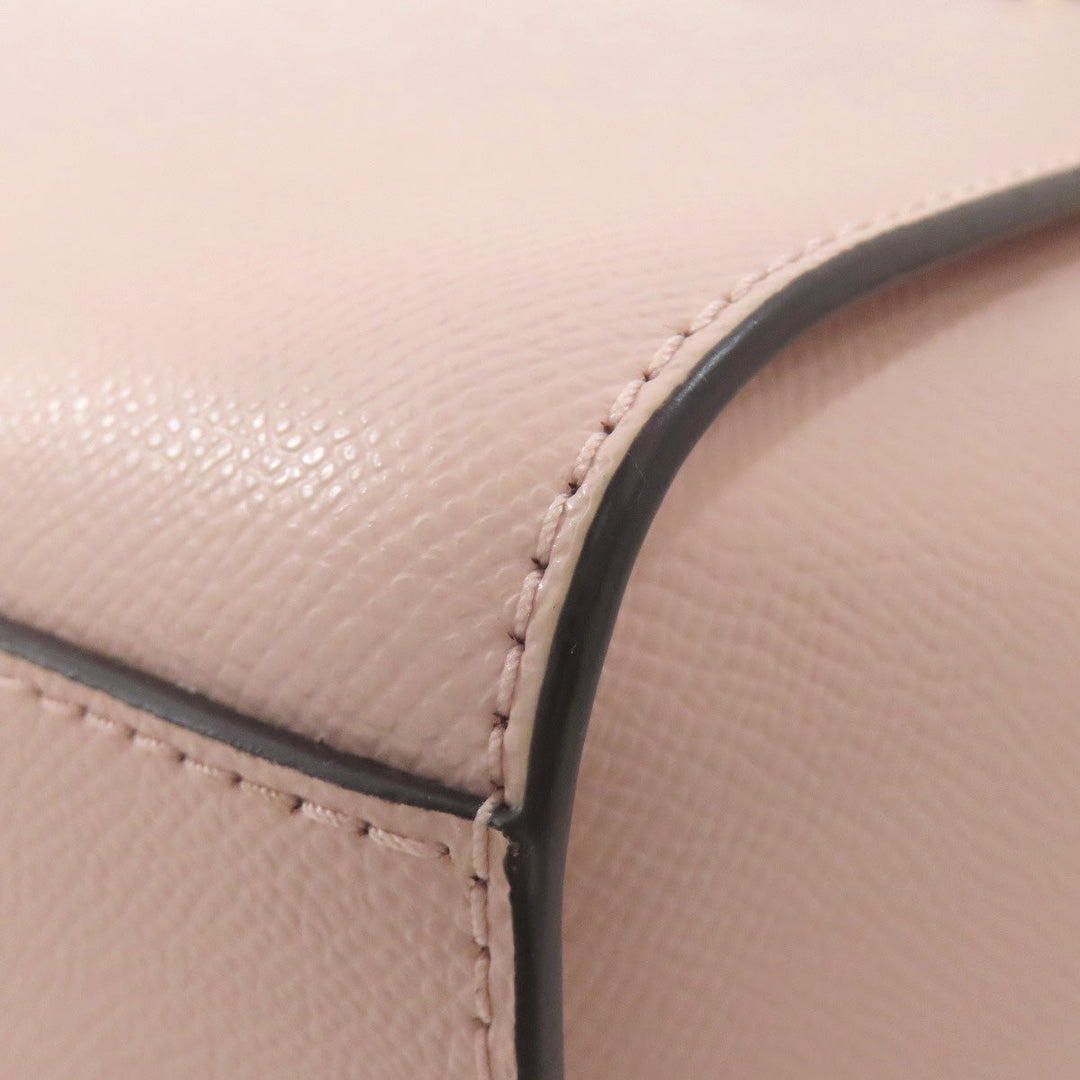 MICHAEL KORS Shoulder Bag PVC pink logo Women Used Authentic