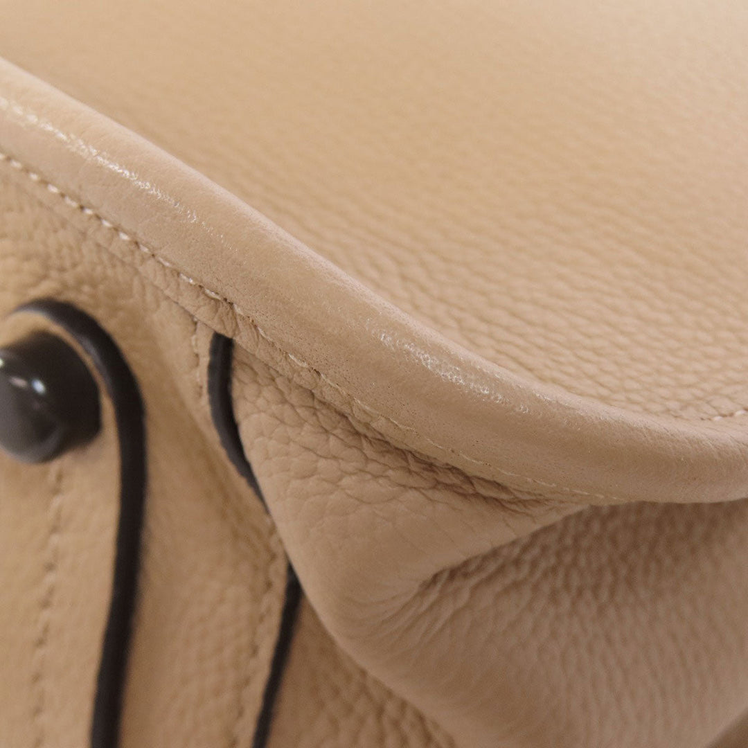 COACH Handbag C3768 leather beige Tyler Carryall 2WAY Women Used Authentic