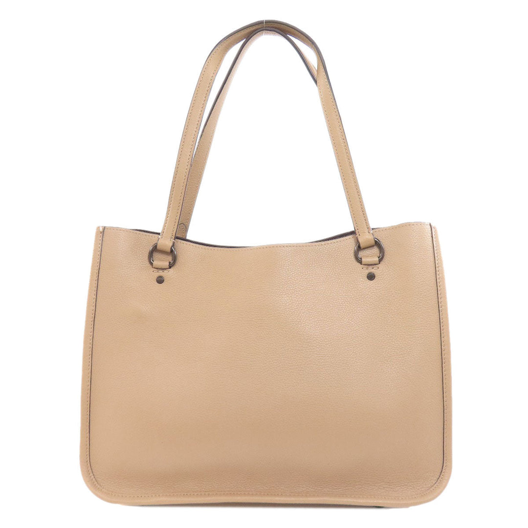 COACH Handbag C3768 leather beige Tyler Carryall 2WAY Women Used Authentic