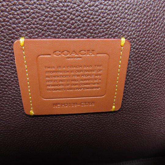 COACH Handbag C3768 leather beige Tyler Carryall 2WAY Women Used Authentic