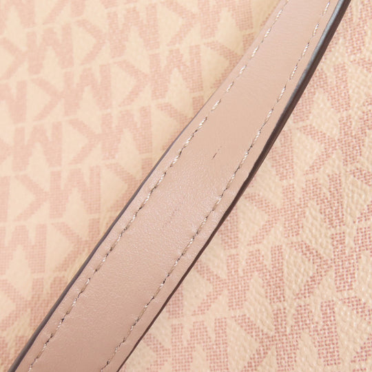 MICHAEL KORS Handbag PVC pink MK Signature 2WAY Women Used Authentic