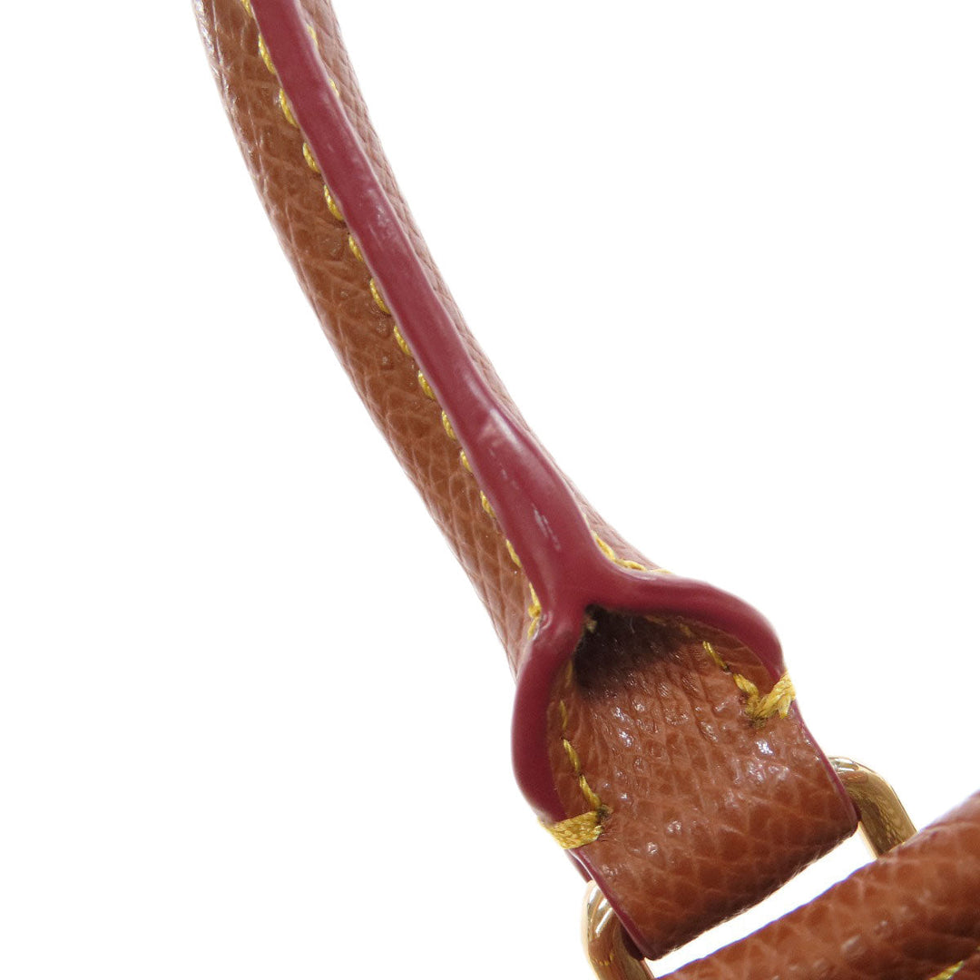 COACH Handbag F34605 PVC Brown Signature 2WAY Women Used Authentic