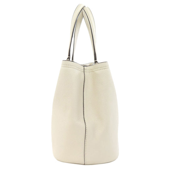 COACH Handbag F34563 leather white logo Women Used Authentic