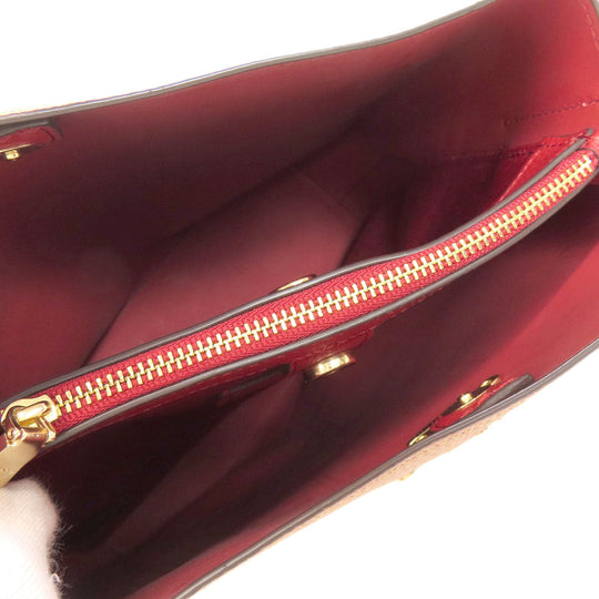 COACH Handbag 91122 leather Brown Town Bucket 2WAY