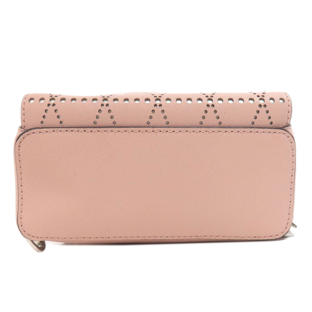 MICHAEL KORS Backpack PVC pink punching Women Used Authentic