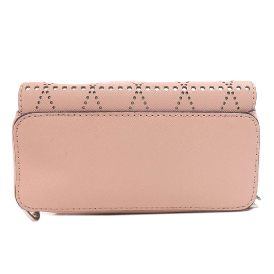 MICHAEL KORS Backpack PVC pink punching Women Used Authentic