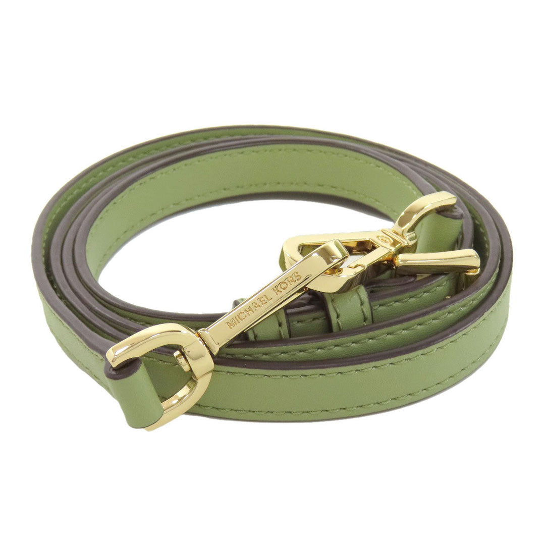 MICHAEL KORS Handbag leather green Emilia 2WAY Women Used Authentic