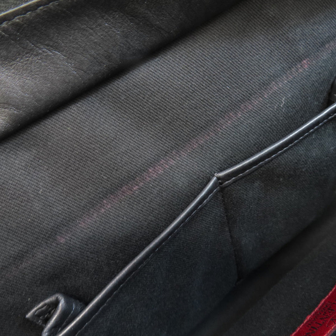 VALENTINO Handbag leather black Studs 2WAY