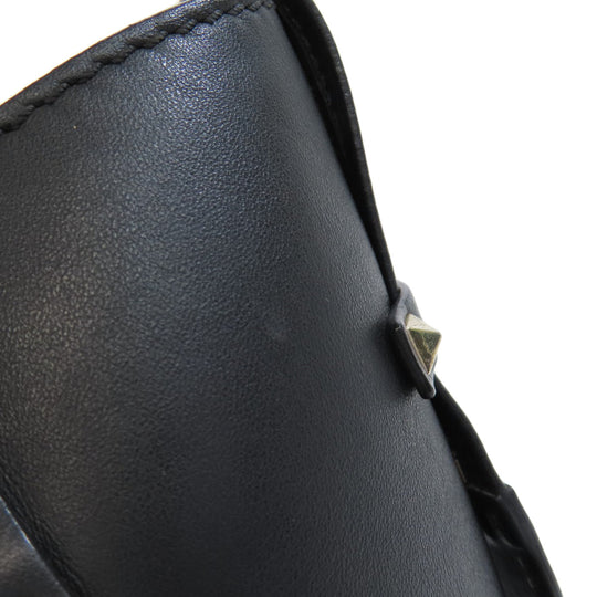VALENTINO Handbag leather black Studs 2WAY